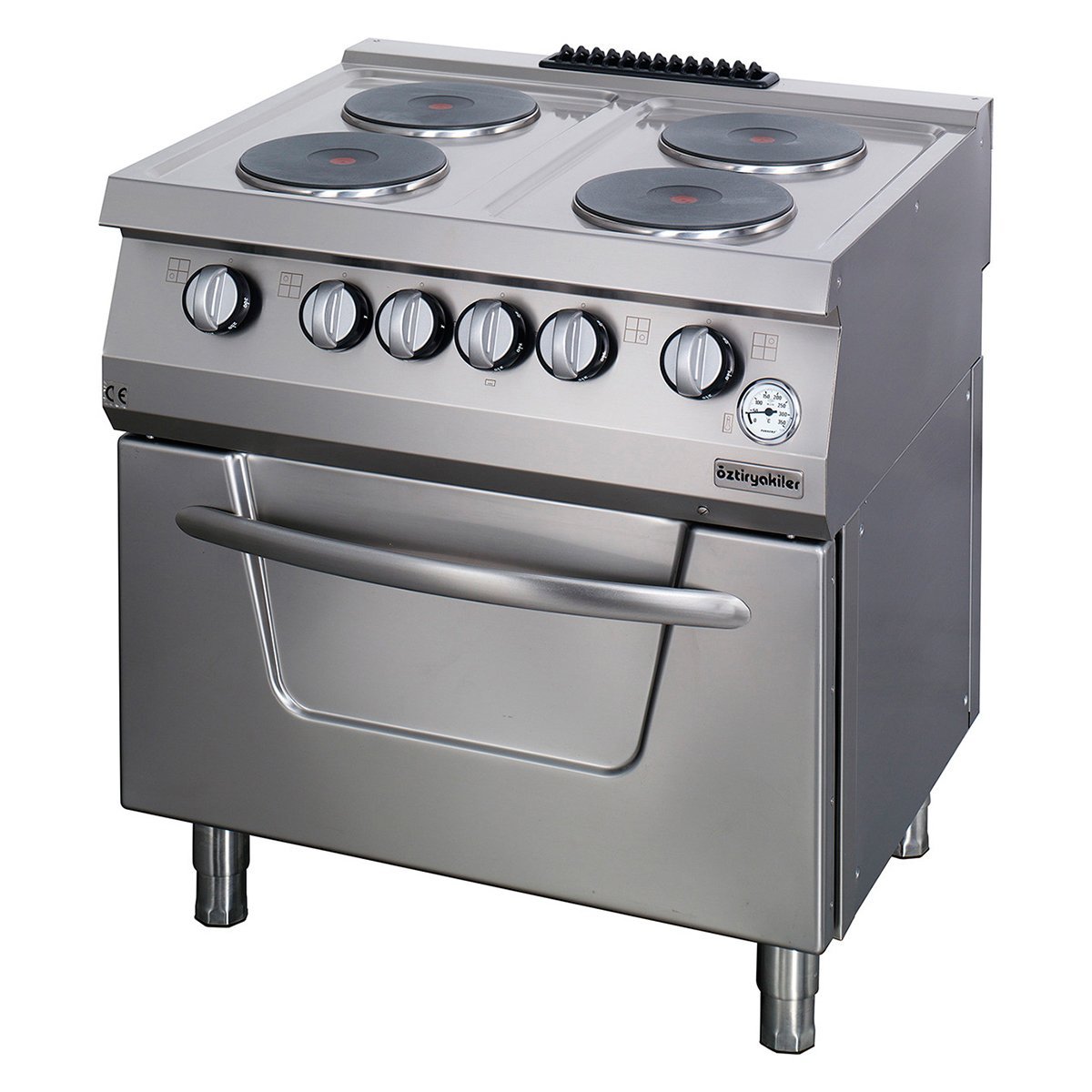 4 Electric Hot Plates Range On Electric Oven