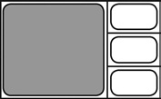 Stainless steel GN container, 2/3