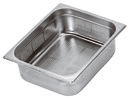 Stainless steel GN perforated container, 2/1