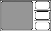 Stainless steel GN perforated container, 2/3
